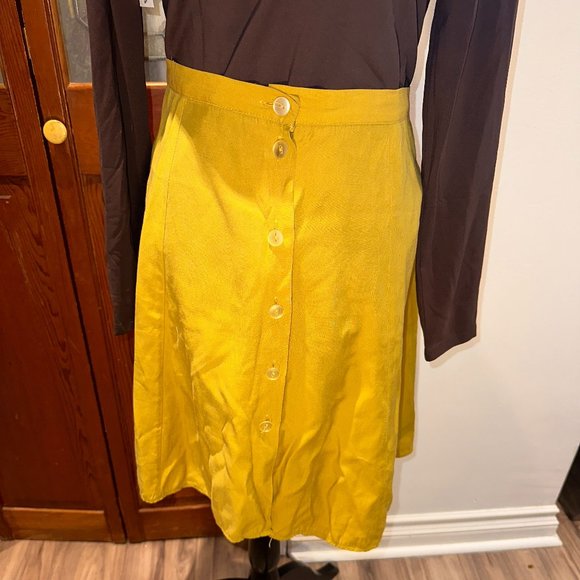 Vintage Mustard Starlette Skirt - Large - Picture 1 of 2